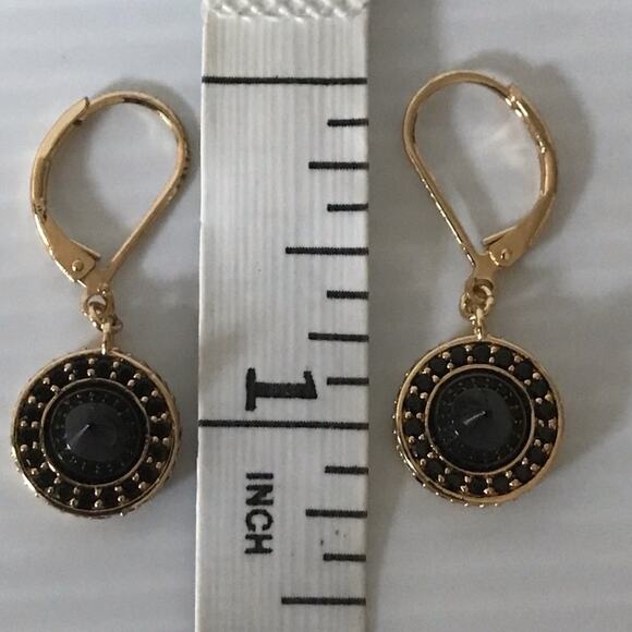 Eddie Borgo drop dangle Black Onyx Cone Crystal Earrings - Picture 2 of 5